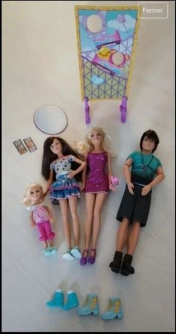 Lot Barbie, ken et enfants
