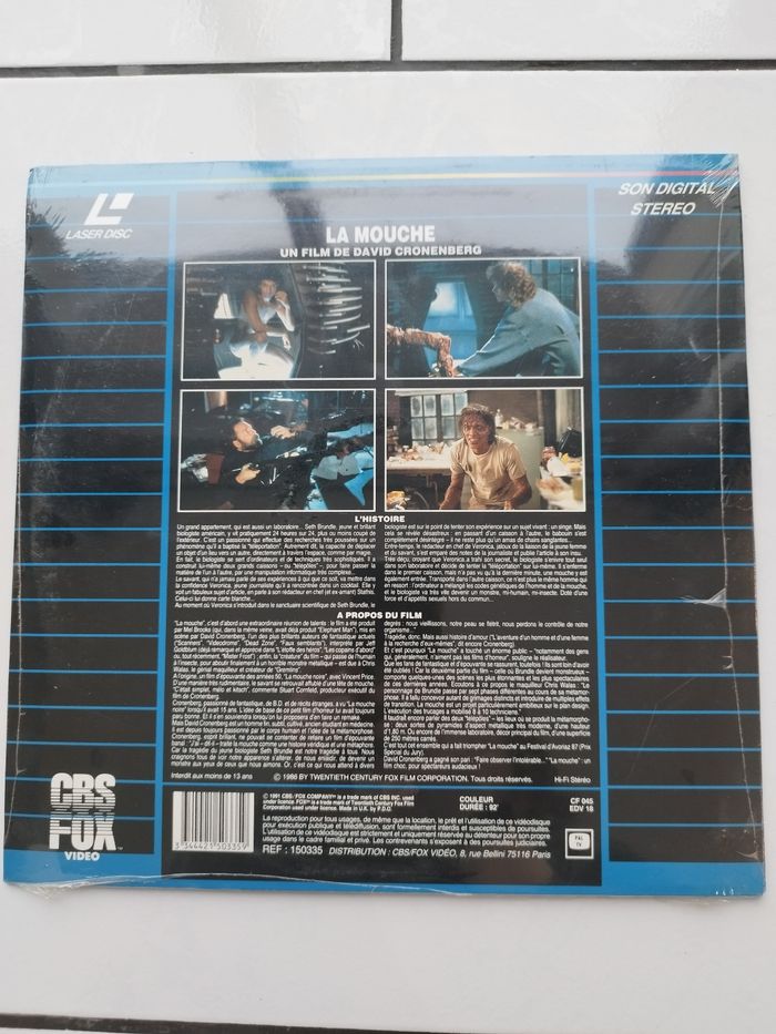 Laserdisc film la mouche - photo numéro 2