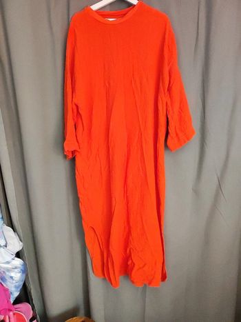 Robe longue toile de coton