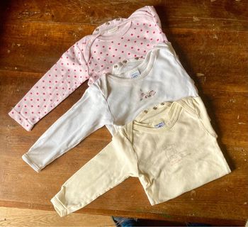 Lot de 3 bodies ML 18 mois Petit Bateau absorba