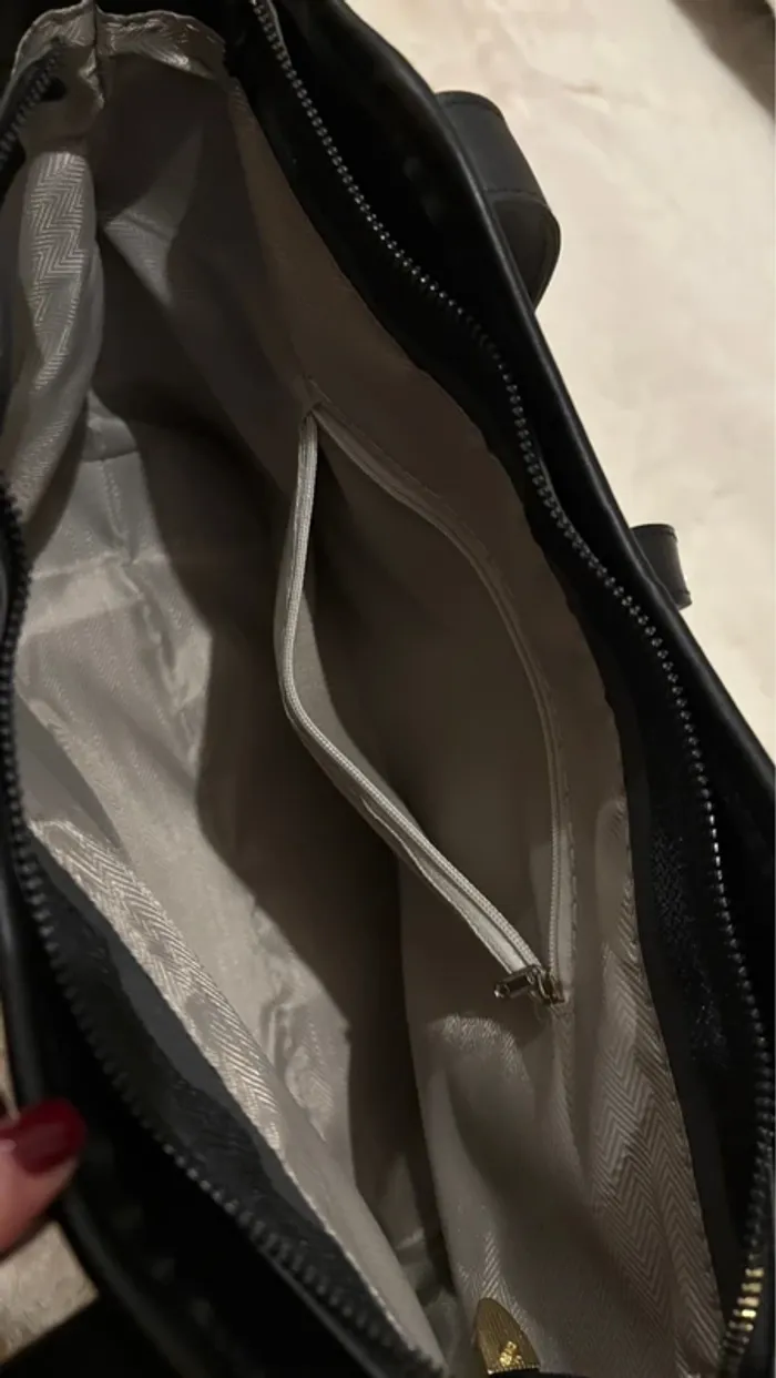 Sac beige et noir - photo numéro 5