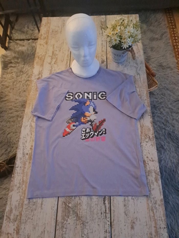 t-shirt sans manche Sonic - photo numéro 2