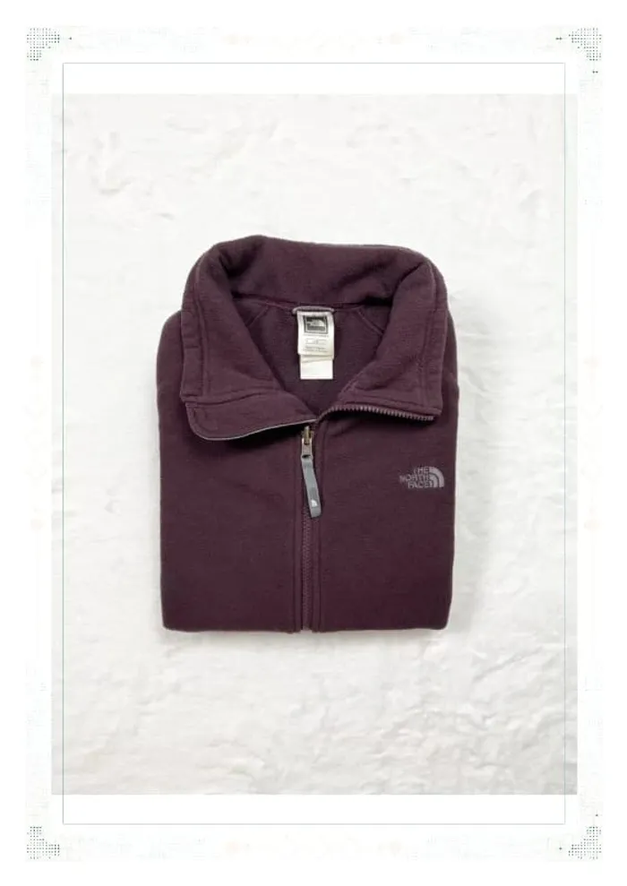 The North Face polaire bordeaux femme taille L full zip polyester - photo numéro 13