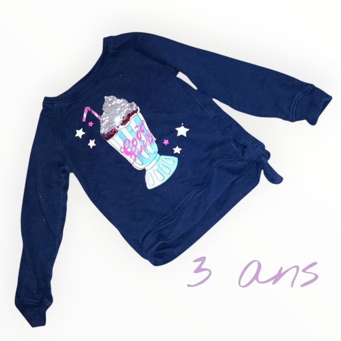🥤 Sweat TEX multicolore – 3 ans 🥤 - photo numéro 1
