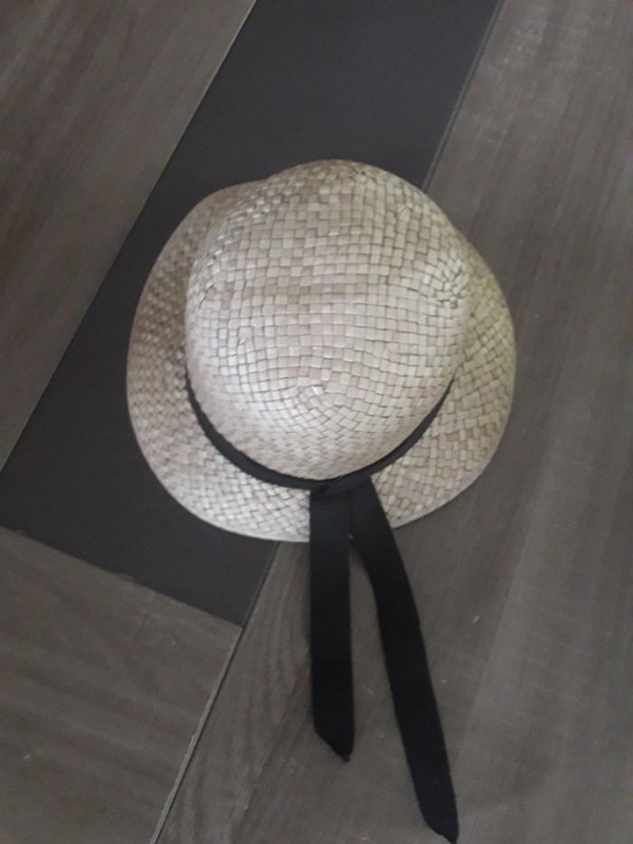 Chapeau de paille fille taille 53. - photo numéro 3