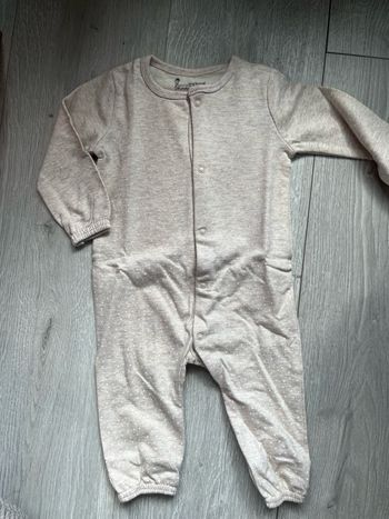 Pyjama neuf hoobadoo - Beige à pois blancs - 6 mois (62 cm)