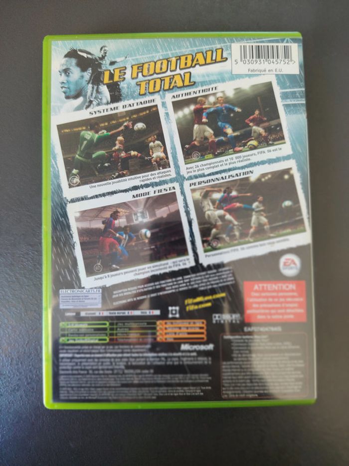 Boîtier Fifa 06 xbox - photo numéro 3