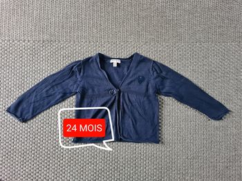 Gilet bleu marine - 23 mois