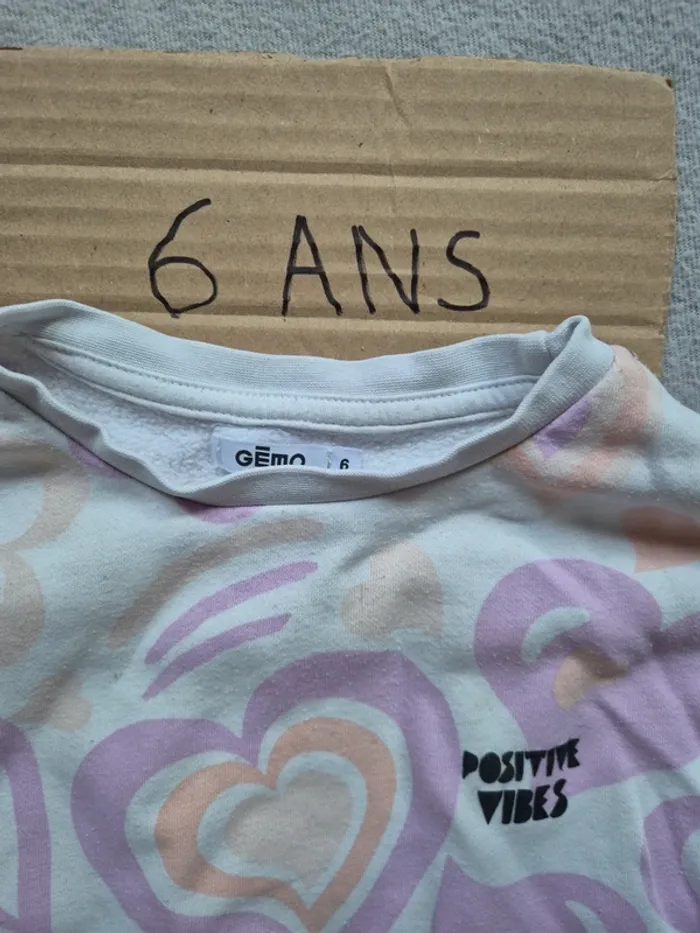 Sweat gemo fille 6 ans - photo numéro 7