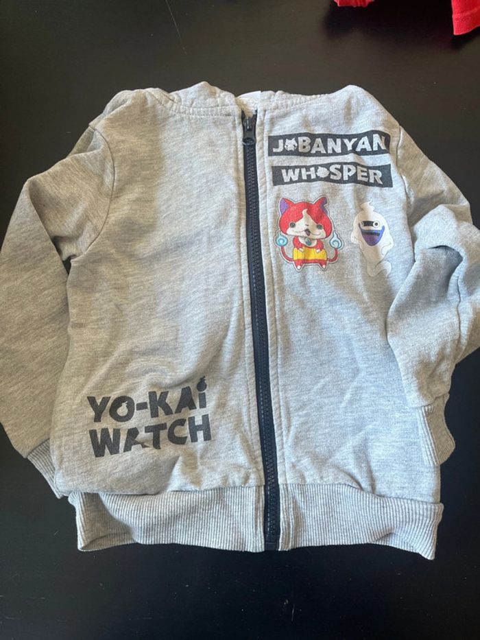 Gilet zippé yo kai watch 4 5 ans