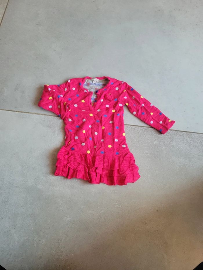Neuf touché très doux tunique robe bébé hiver taille 9 12 mois