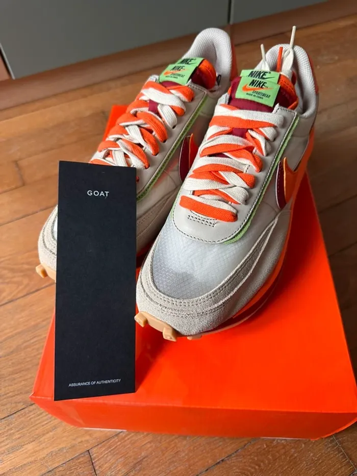 Nike x Sacai LD Waffle Orange - photo numéro 7