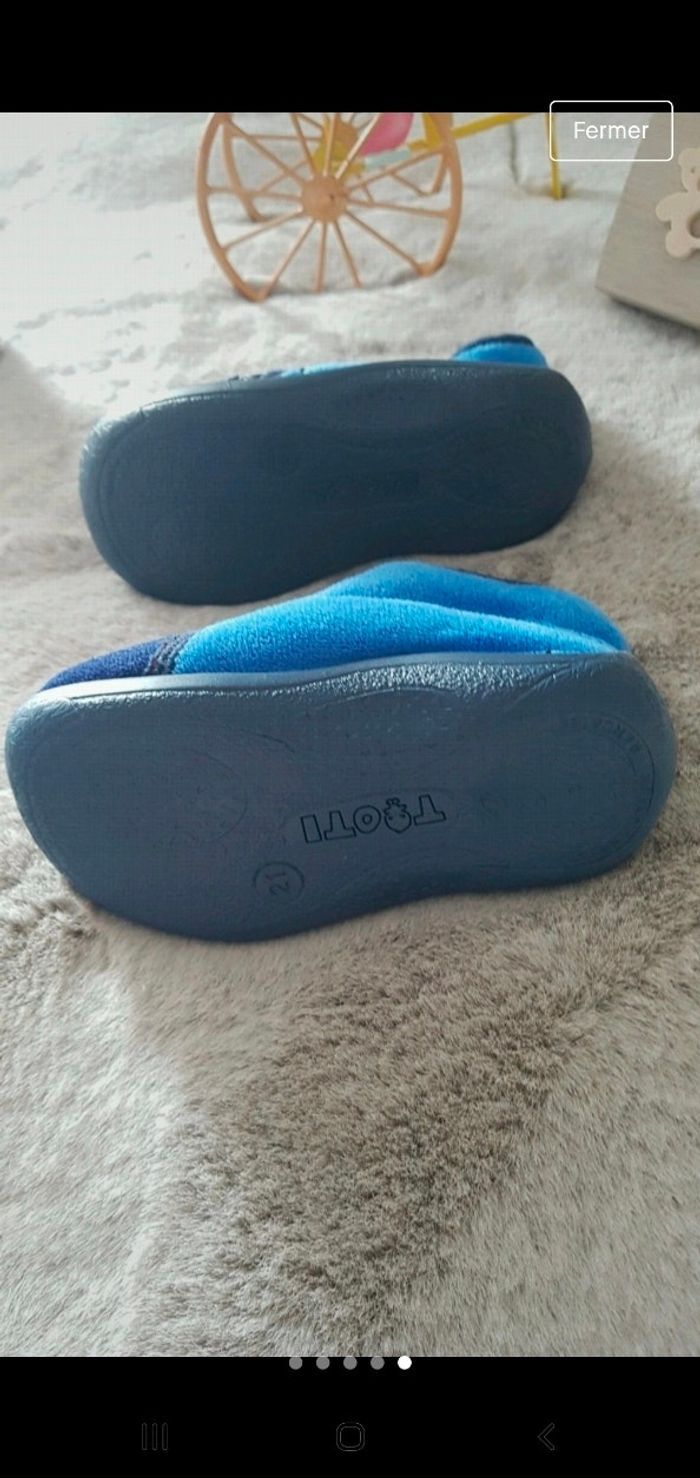 Chaussons montants bleu marine Toti pointure 21 - photo numéro 5