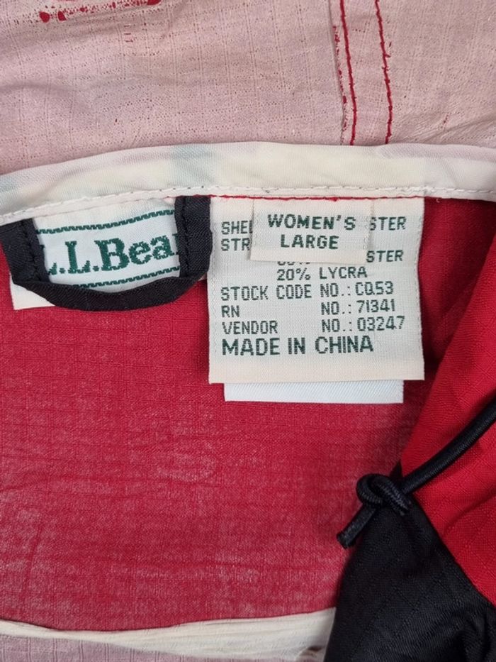 Anorak rouge L.L. Bean – Taille L Femme (mesures en photos) - photo numéro 4