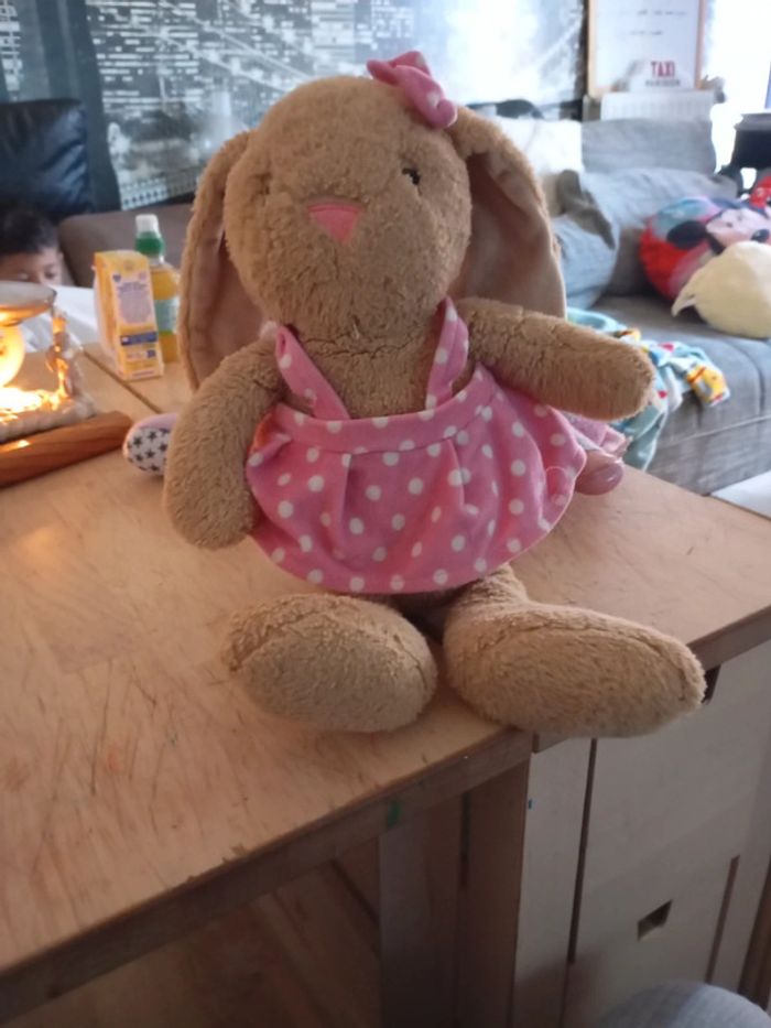 Peluche lapin fille