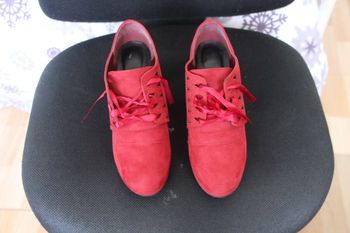 low boots rouge