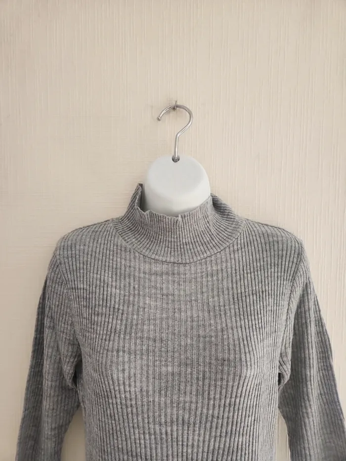 Pull tunique manches 3/4 grise Miss Guided S - photo numéro 3