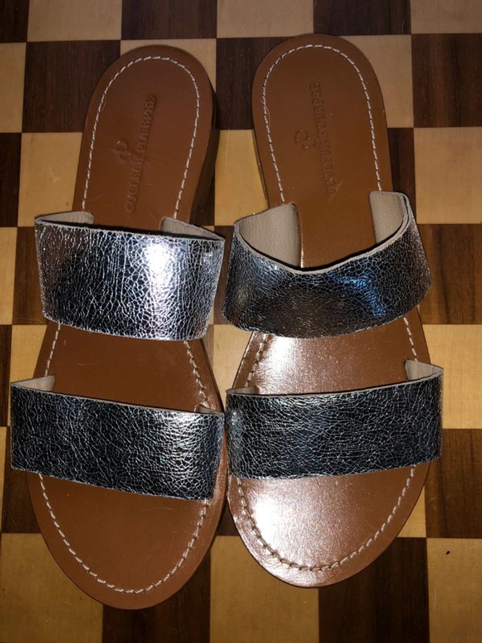 Sandales neuves marque COULEUR POURPRE taille 38 - photo numéro 2