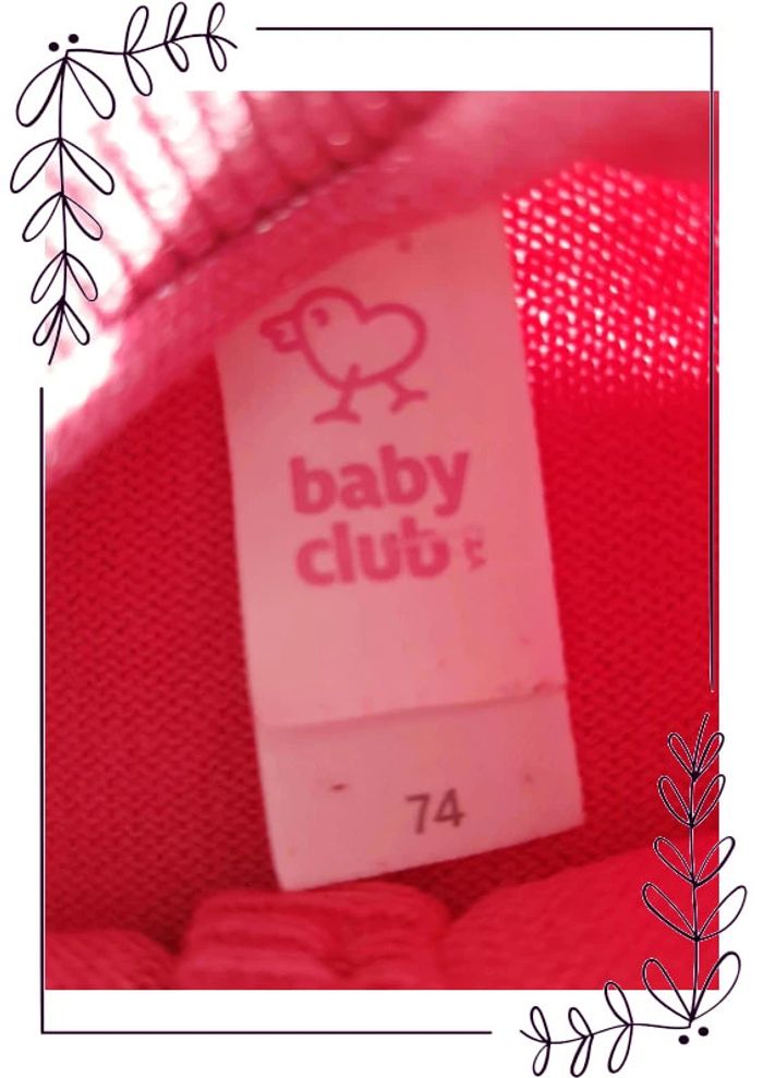 Pull en coton rose Baby Club 12 mois - photo numéro 4