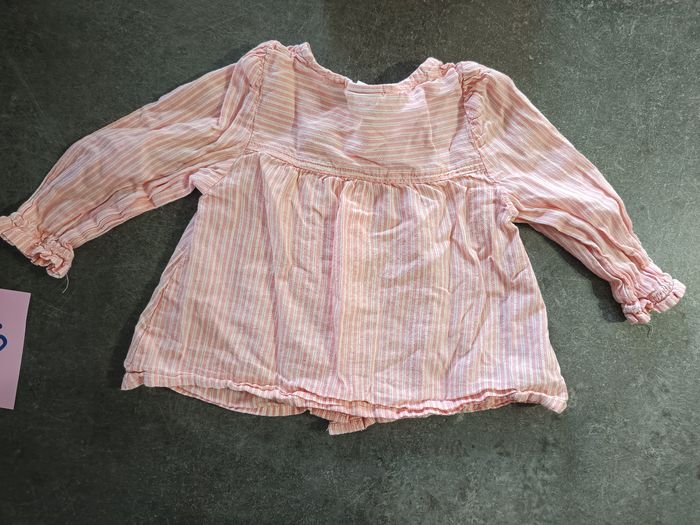 Ensemble chemisier + pantalon large 12 mois - photo numéro 5