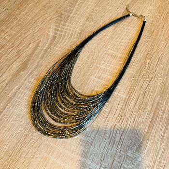 Collier vintage | noir 🌸