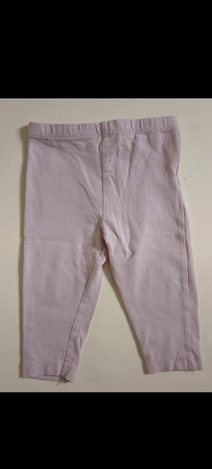 Legging 2 mois rose pale 1 an