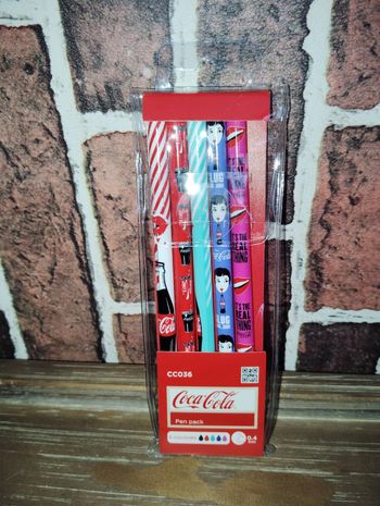 Pochette de 5 crayons coca cola 