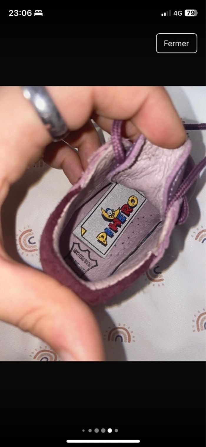 Chaussures cuir bébé - photo numéro 6