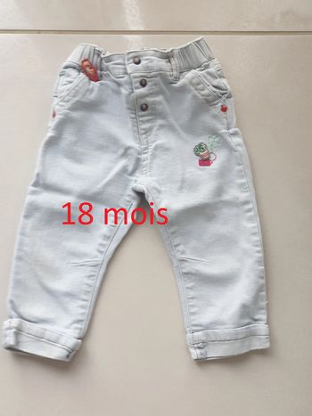 1 pantalon jean 18 mois 80cm marque sergent majeur