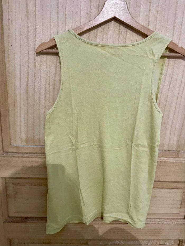 Débardeur simple basic couleur un vert anis taille L - photo numéro 6