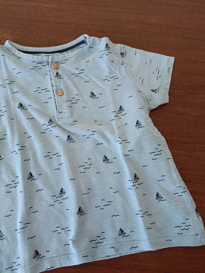 T-shirt bleu 24 mois - photo numéro 2