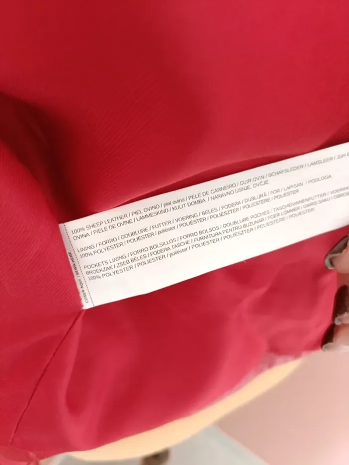 Blouson 100% cuir d'agneau - photo numéro 8