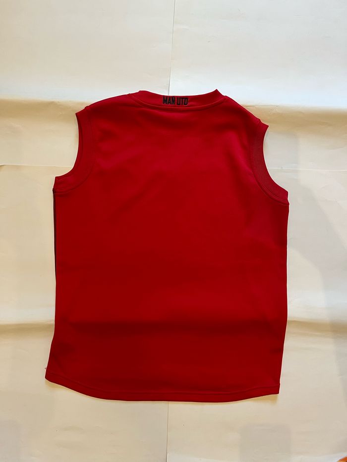 maillot sans manches rouges manchester united 10/11 ans - photo numéro 3