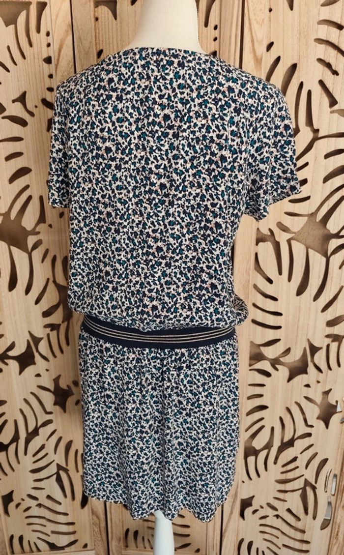 Robe fluide imprimée col V bande élastique Promod - photo numéro 7