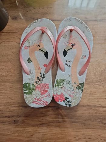 Tong fille motif flamand rose 30/31