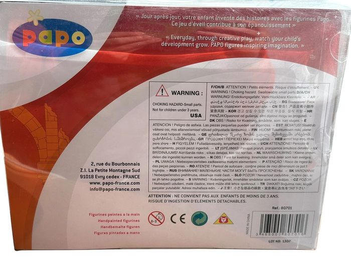 Coffret deux figurines guerriers Animaux Les Fantastiques Papo neuf - photo numéro 6