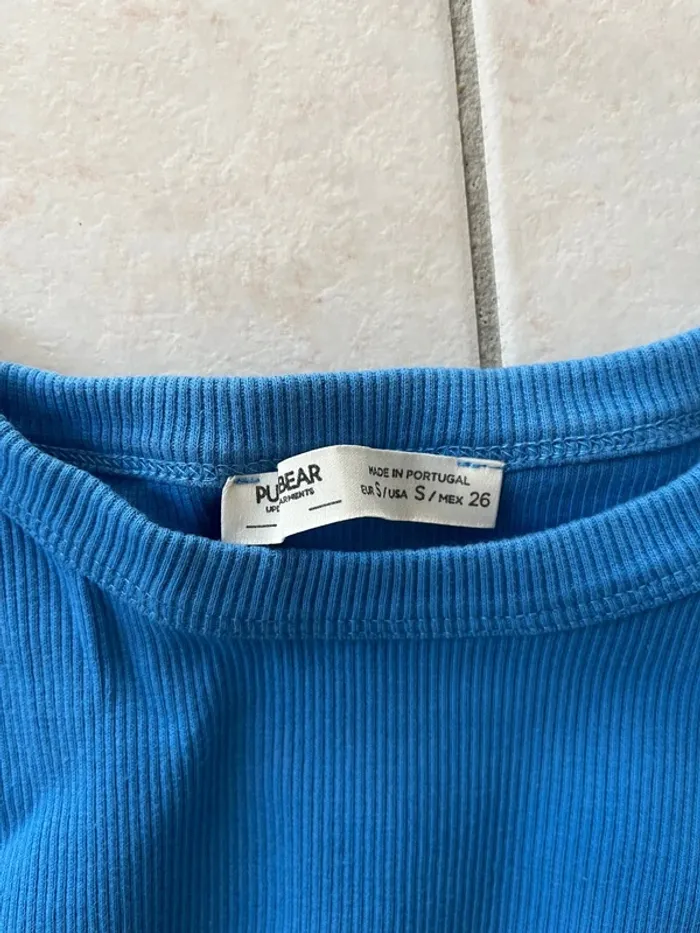 robe bleue courte S - photo numéro 3