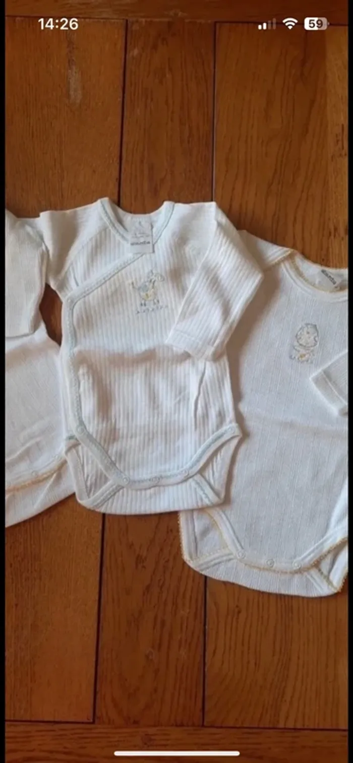 Lot de 3 bodies 3 mois