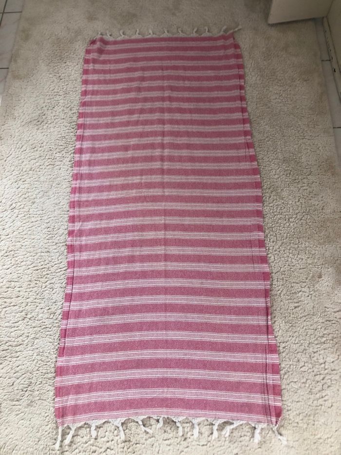 Serviette fouta rose