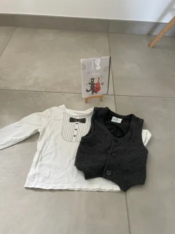 Gilet sans manche avec tee-shirt