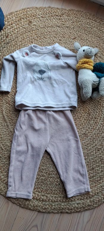Pyjama chaud 2 pièces 18 mois