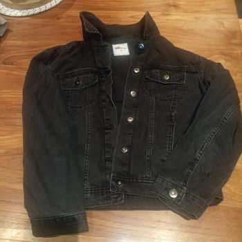 Veste  jean noire fille 14 ans