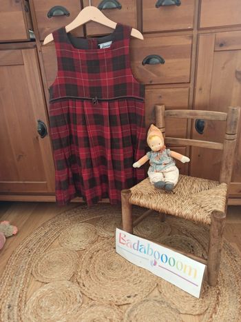 Robe jacadi 6 ans vintage carreaux