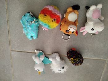 Petites peluches porte clé
