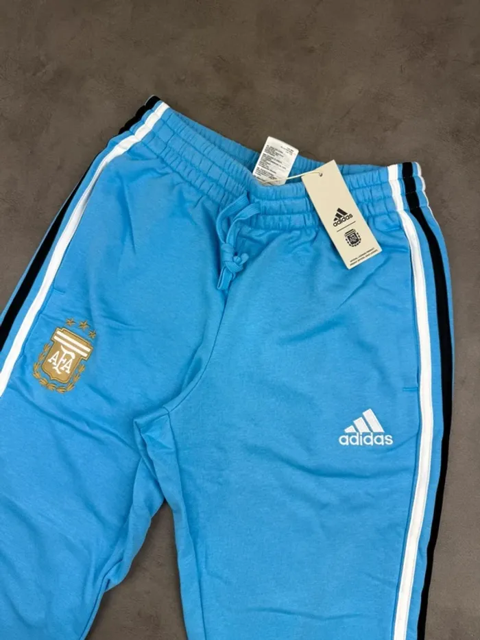 Jogging Adidas Argentine Bleu 3 bandes Neuf Taille S - photo numéro 2