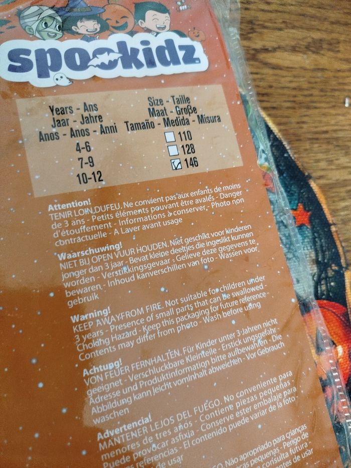 Déguisement Halloween Squelette 10-12 ans - photo numéro 4