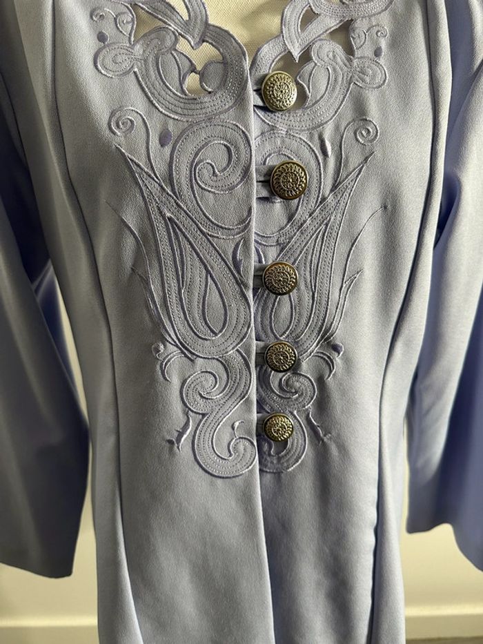 Blazer Lila et argenté Vintage T44 - photo numéro 3