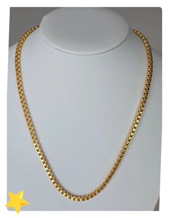 Collier maille vénitienne 50cm 4mm 18k