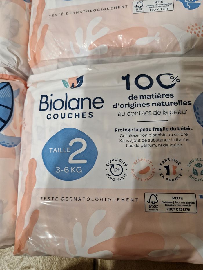 168 couches Biolane taille 2 - photo numéro 2