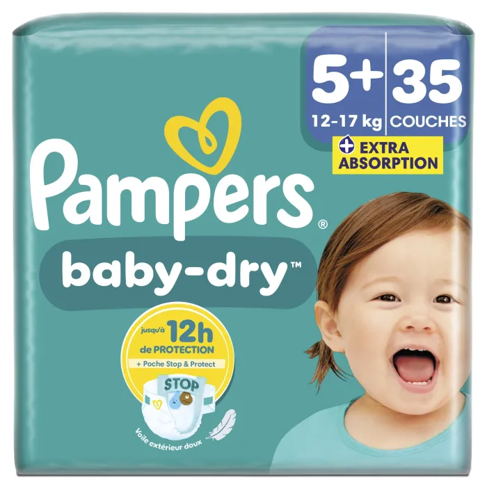 🍼 Lot de couches Pampers Baby Dry T5 et T5+ – Neuf jamais ouvert - photo numéro 3